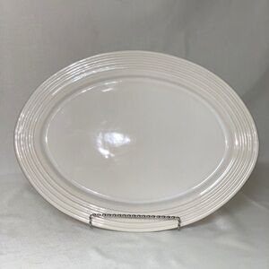 PAMPERED CHEF New Traditions Collection Oval Family Heritage Stoneware Platter